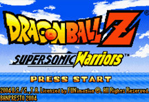 Dragon Ball Z Supersonic Warriors Title Screen