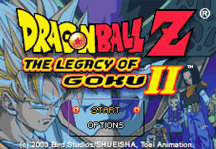 Dragon Ball Z Legacy of Goku 2 Title Screen