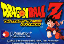 Dragon Ball Z Legacy of Goku Online Title Screen