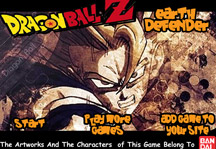 Dragon Ball Z Earth Defender Title Screen