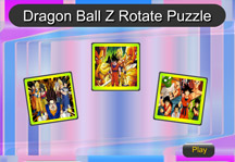 Dragon Ball Z Rotate Puzzle Title Screen