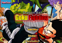 Dragon Ball Goku Fighting Title Screen
