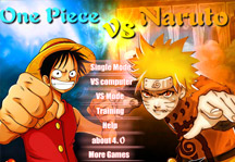 One Piece vs Naruto 3.0 Title Screen