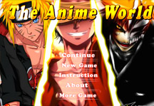 The Anime World Title Screen