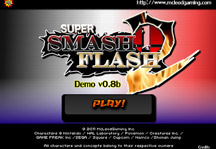 Super Smash Flash 2 0.8 Title Screen