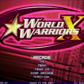 World Warriors X - Title screen