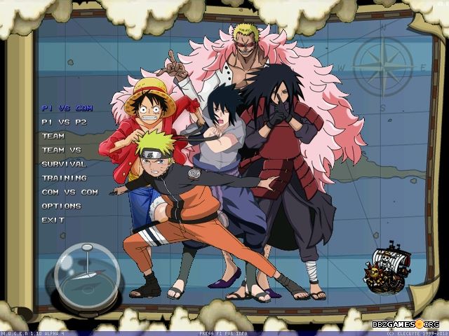 One Piece x Naruto Mugen 2 - Download - DBZGames.org